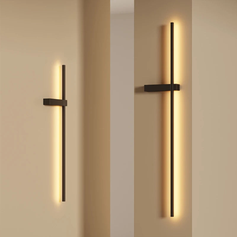 applique murale led minimaliste art déco appliques aluminium - vue 2 sur 16