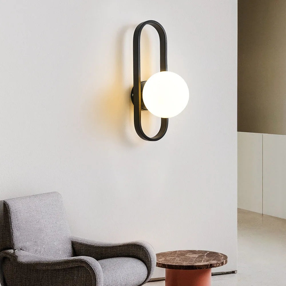 applique murale led de luxe minimalistes modernes d'intérieur