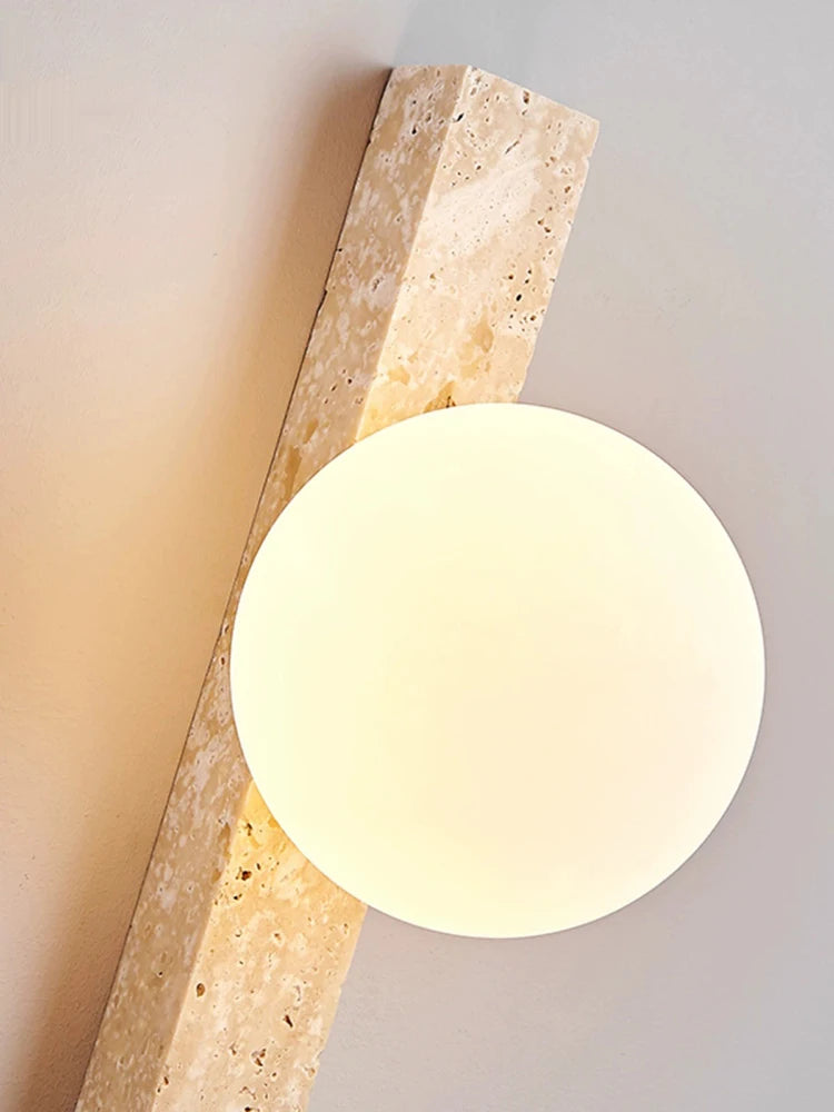 Longue applique LED rétro pierre chambre lampe de chevet Style crème éclairage d'ambiance pour escalier salon décoration de la maison