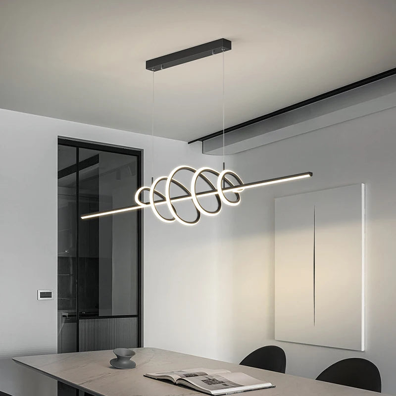 lustre moderne en led pour un éclairage élégant intérieur - vue 5 sur 18