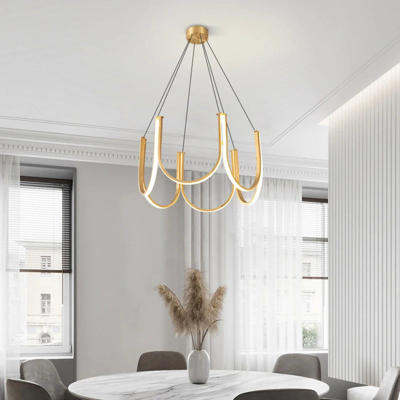 lustre led moderne créatif décoratif pour diverses utilisations - vue 4 sur 8
