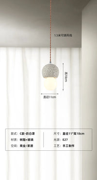 suspension wabi-sabi design luminaire nordique créatif pour intérieur