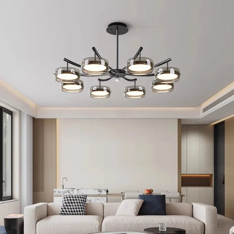 lustre décoratif éclairage intérieur suspendu pour salon - vue 4 sur 8