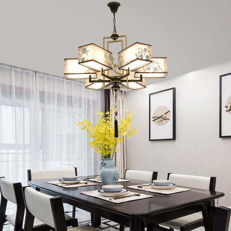 lustre chinois suspendu style moderne pour une ambiance simple - vue 3 sur 19