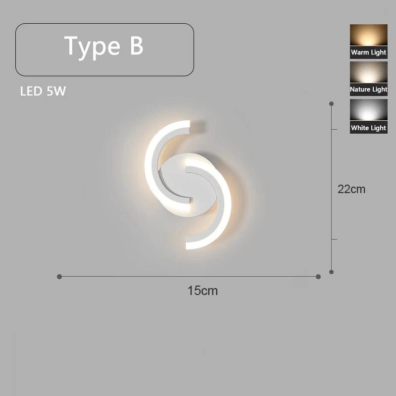 applique murale led minimaliste montée en surface - vue 9 sur 16