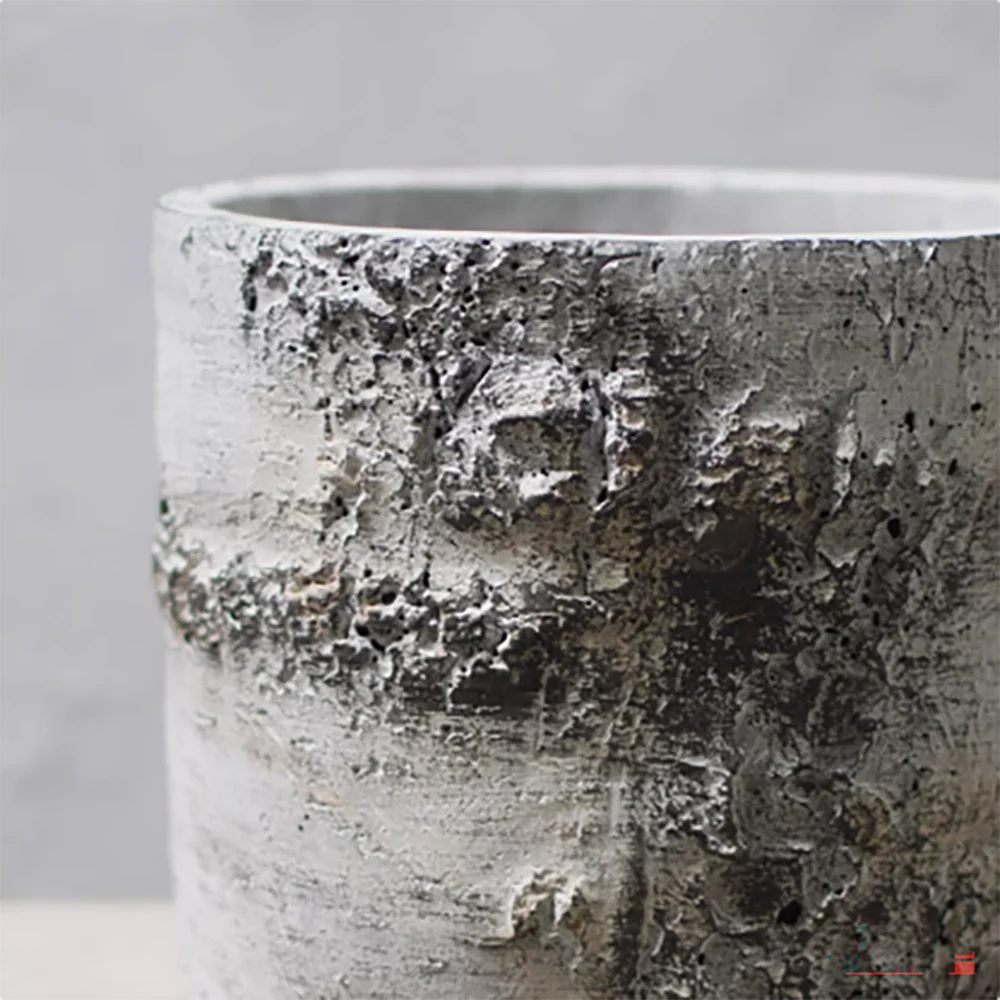 moule en silicone rétro pour pot de fleurs en ciment - vue 5 sur 9