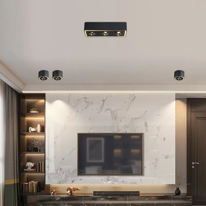 Spot carré led anti-éblouissement monté en surface - vue 3 sur 16