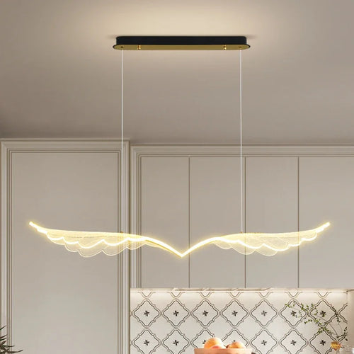 lustre nordique de luxe ailes artistiques éclairage intérieur