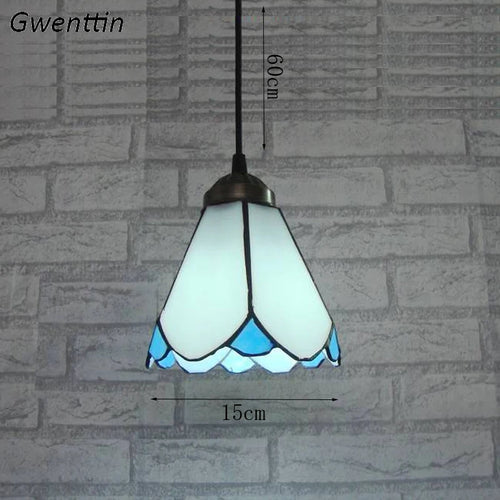 suspension tiffany méditerranéenne pour décoration intérieure élégante - vue 7 sur 9