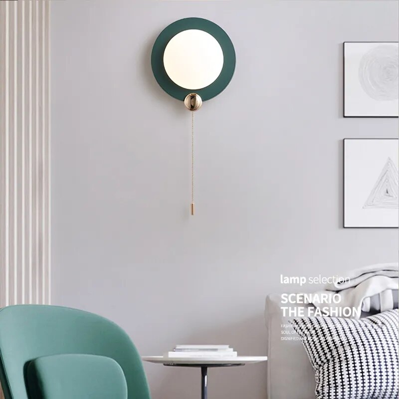 Appliques murales LED d'intérieur créatives avec interrupteur - vue 6 sur 8