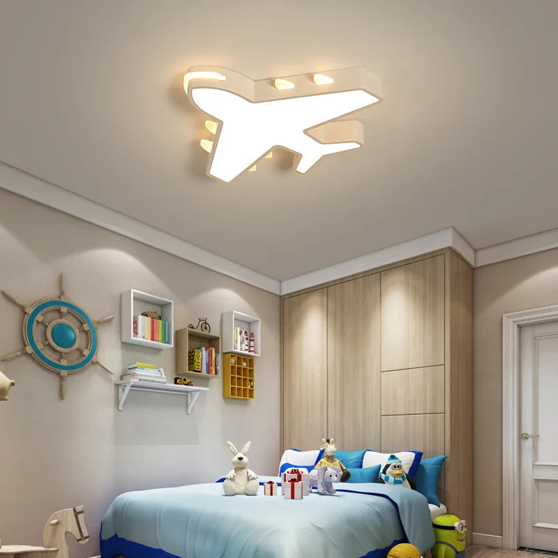lampe plafond moderne à leds forme avion pour intérieur - vue 4 sur 10