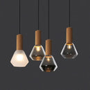 Suspension LED en cuivre au design nordique luxueux