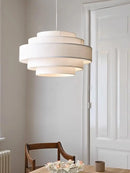 lustre à led en tissu style wabi sabi pour décoration intérieure