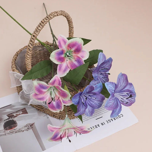 fleurs en soie lys décoratif pour intérieur et extérieur - vue 5 sur 15