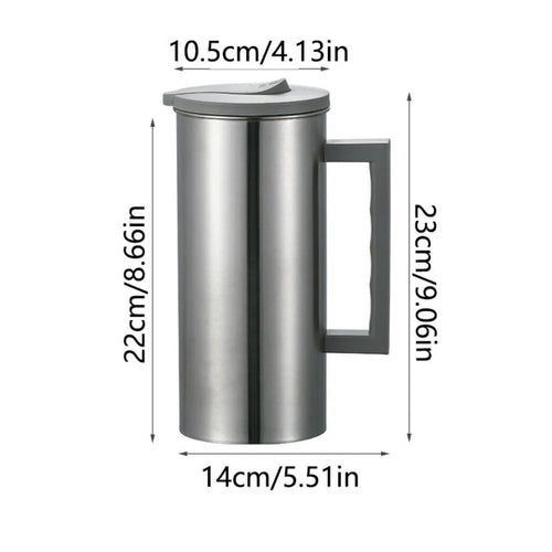Bouteille eau acier inox 18l couvercle clapet