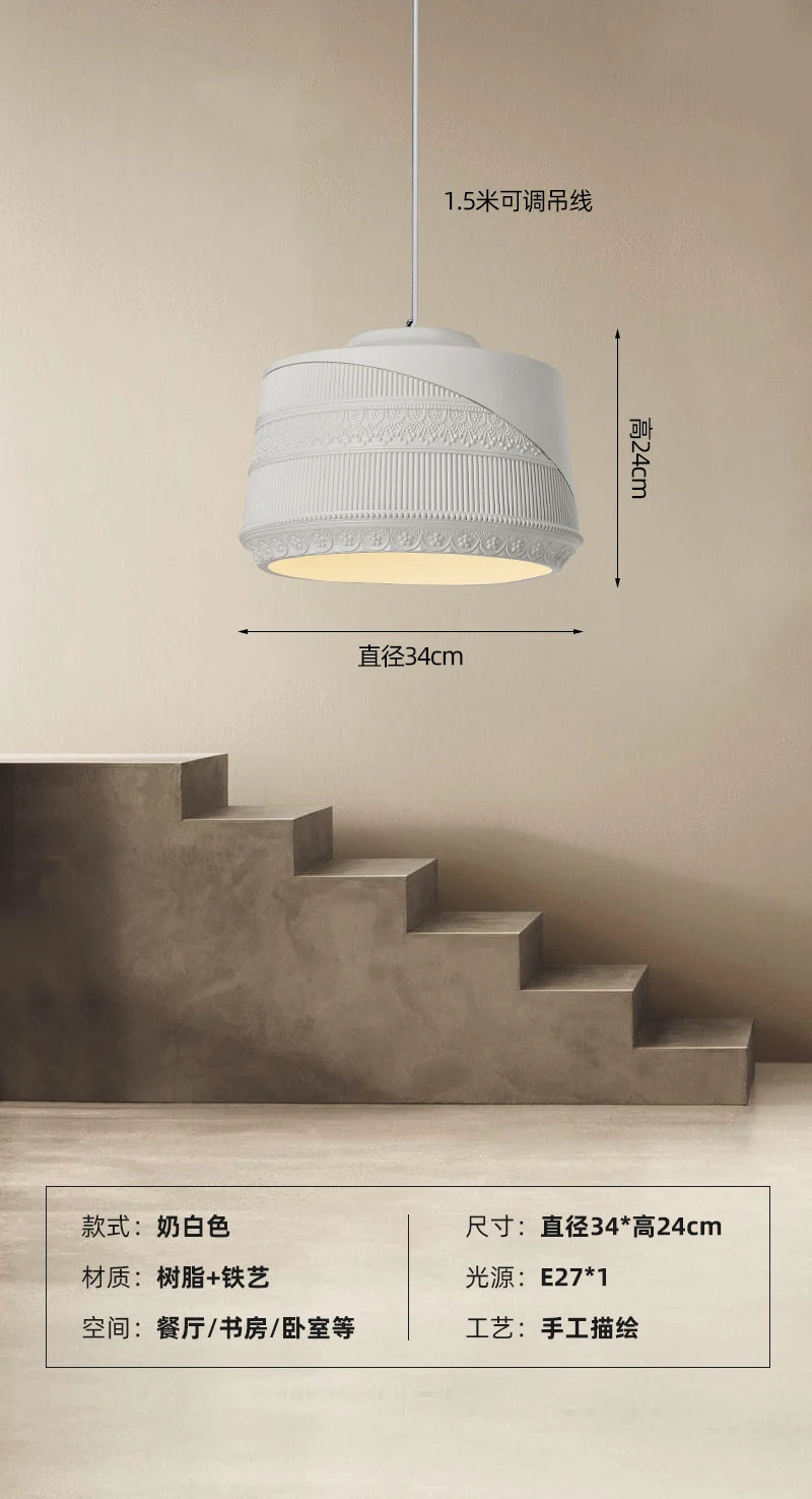 suspension design romantique rétro wabi-sabi pour restaurant et café - vue 8 sur 9