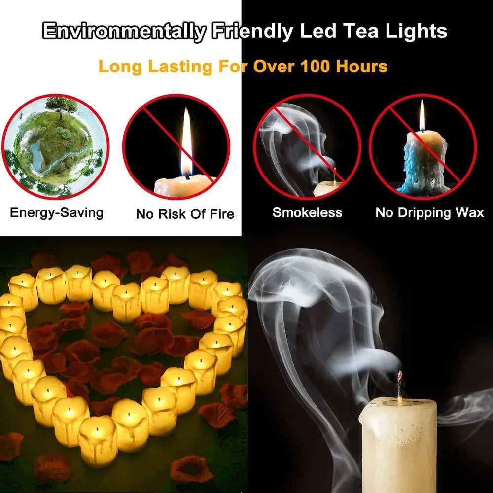 bougie LED sans flamme pour Halloween Thanksgiving et Noël - vue 2 sur 7