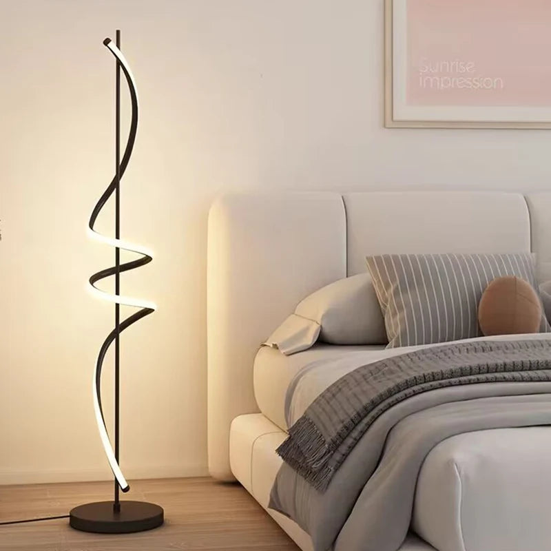 lampadaire led moderne design luxe simple revolve intérieur - vue 3 sur 15