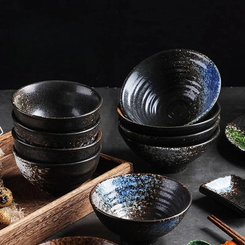 Bol à riz céramique forme corne style japonais