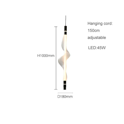 lustre artistique à led en acrylique design moderne éclairage suspendu - vue 16 sur 18