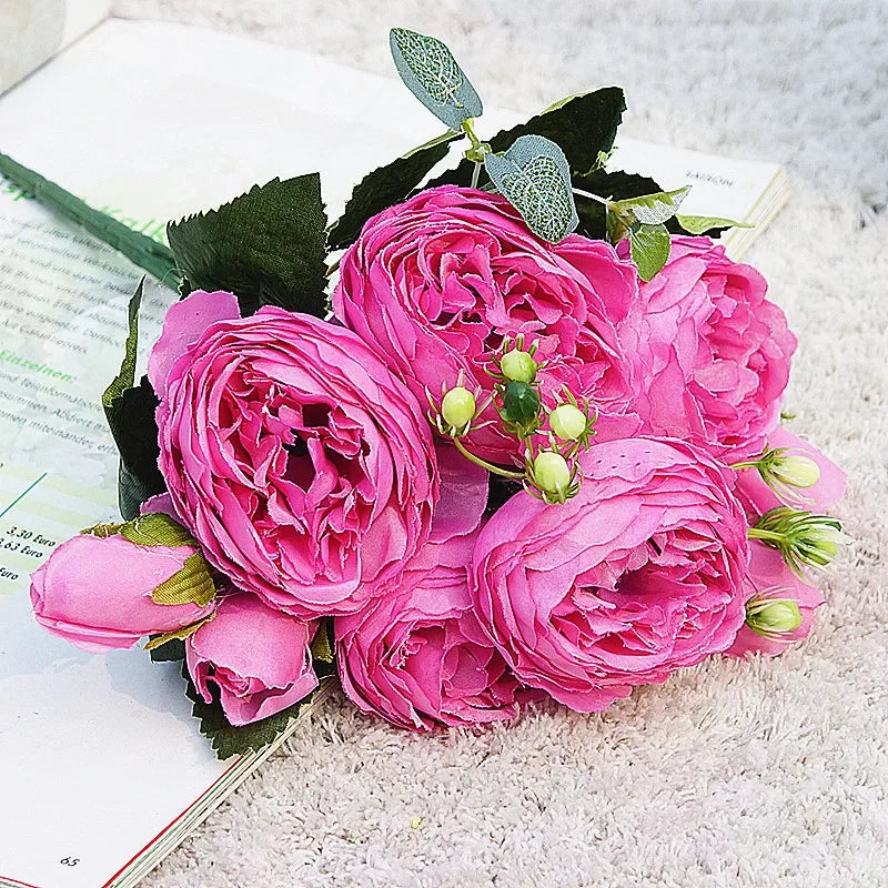 petit bouquet de fleurs artificielles pour décoration printanière et mariage - vue 28 sur 37