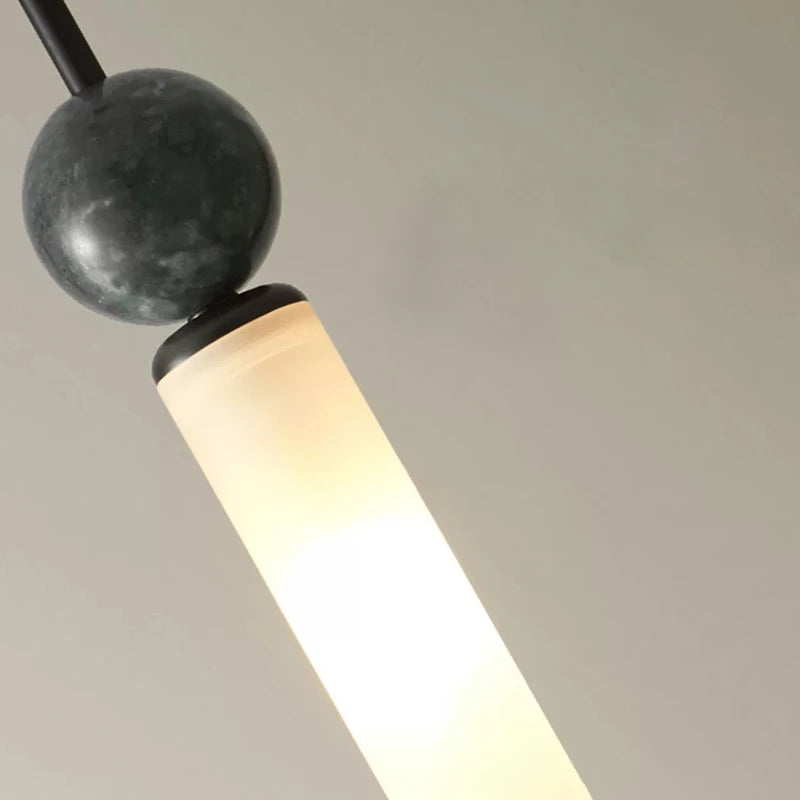 lustre moderne suspendu avec éclairage led décoratif intérieur - vue 3 sur 8