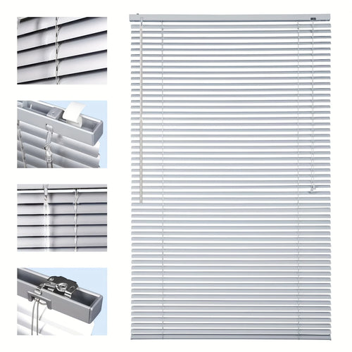 Store vénitien aluminium sans perçage occultant pour fenêtre - vue 6 sur 9