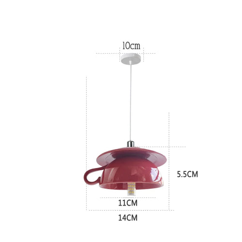 suspension en céramique design art thé éclairage led g4 - vue 24 sur 30