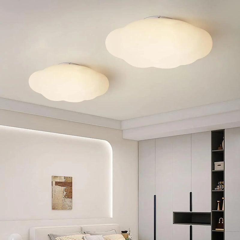 plafonnier led moderne en forme de nuages pour ambiance décorative