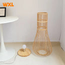 lampadaire en bambou asiatique style zen rustique décoratif