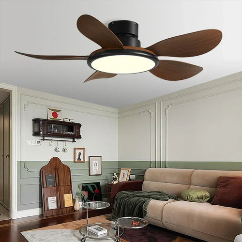 ventilateur de plafond simple avec lumière led et télécommande - vue 4 sur 15