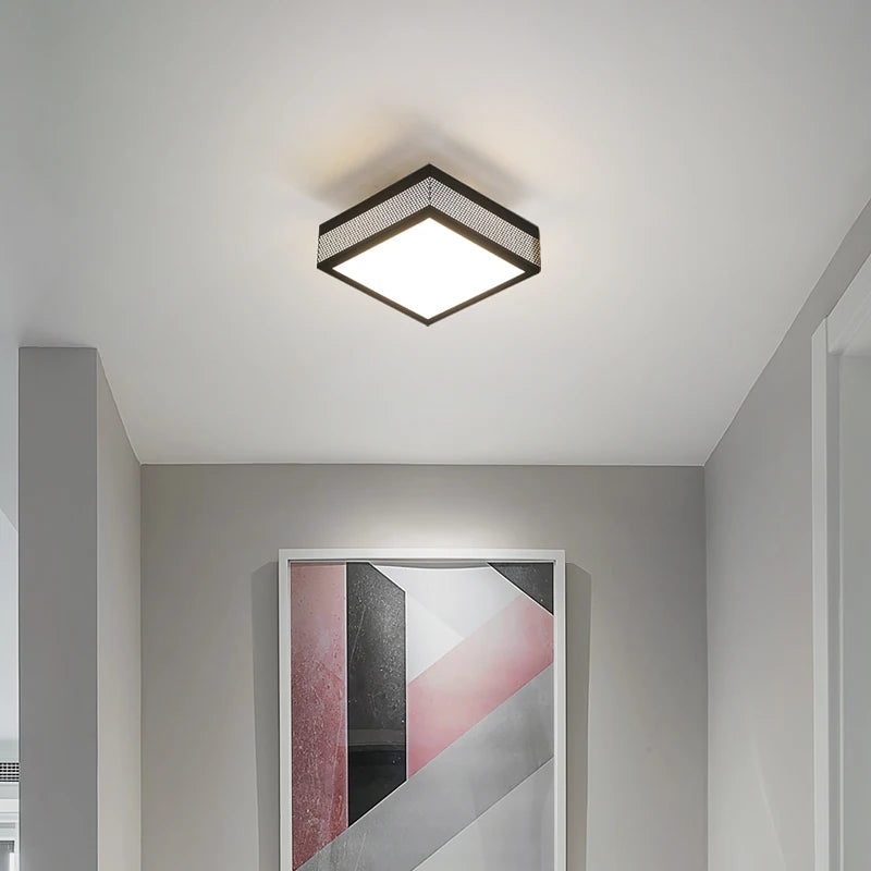 plafonnier led carré minimaliste design nordique éclairage intérieur luminaire décoratif
