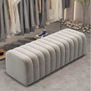 banc en velours nordique repose-pieds doux et élégant