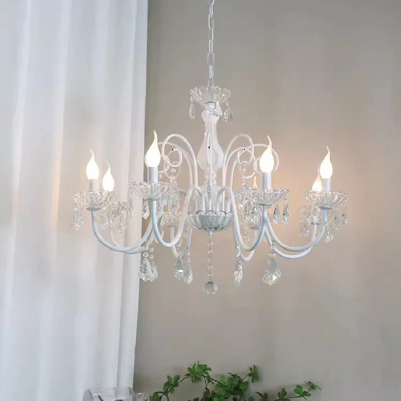 lustre romantique en cristal pour chambre d'enfant moderne - vue 3 sur 9