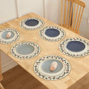 set de table noel houx flocons 6 pieces