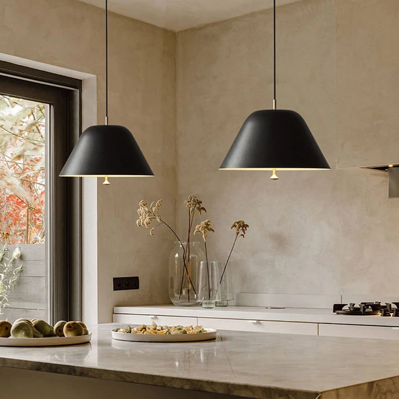Nordique LED Suspension Lumière Cloche Suspension E27 Ampoule Pour Salon Chambre Chevet Table À Manger Café Étude Maison Luminaires - vue 5 sur 14