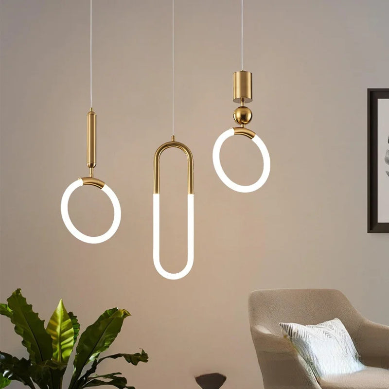suspension design nordique moderne imperméable led décorative