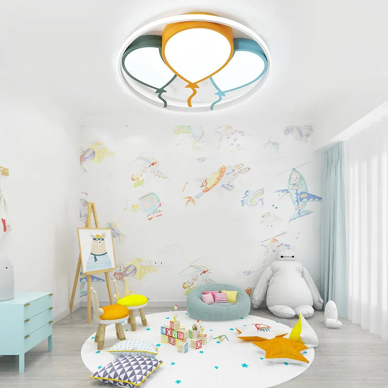 plafonnier led nordique ballon pour décoration chambre enfant