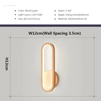 Applique murale moderne en bois LED