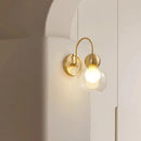 applique murale moderne en verre et cuivre pour luminaires
