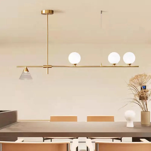 lampe suspendue moderne en verre pour décoration intérieure - vue 2 sur 8