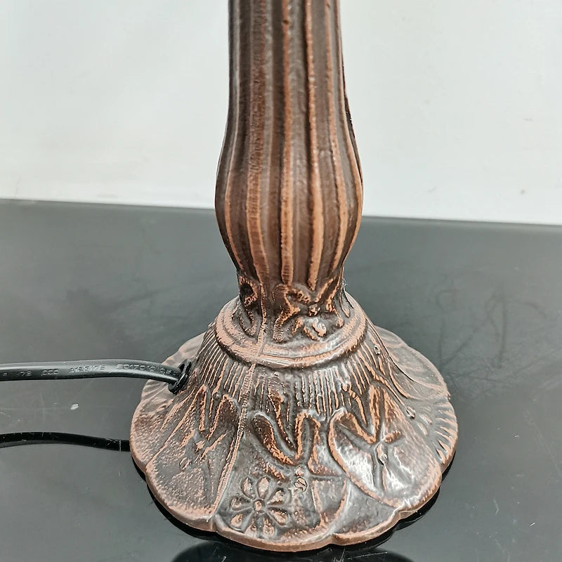 lampe de chevet libellule bleue style européen décoration antique - vue 5 sur 8