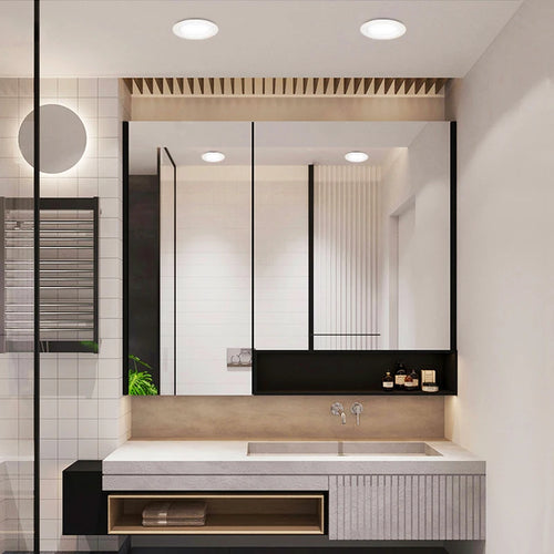 Spot LED encastré aluminium épais blanc naturel pour éclairage intérieur