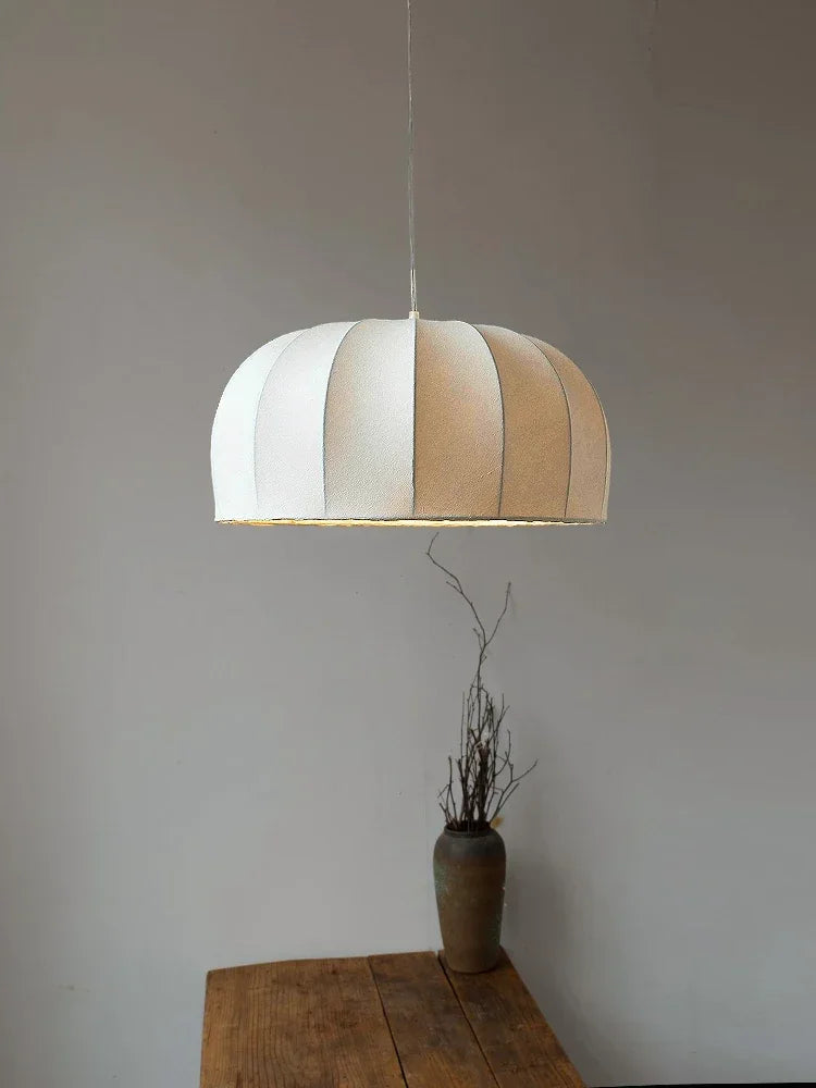 suspension nordique wabi-sabi en cocon de soie décorative - vue 7 sur 9