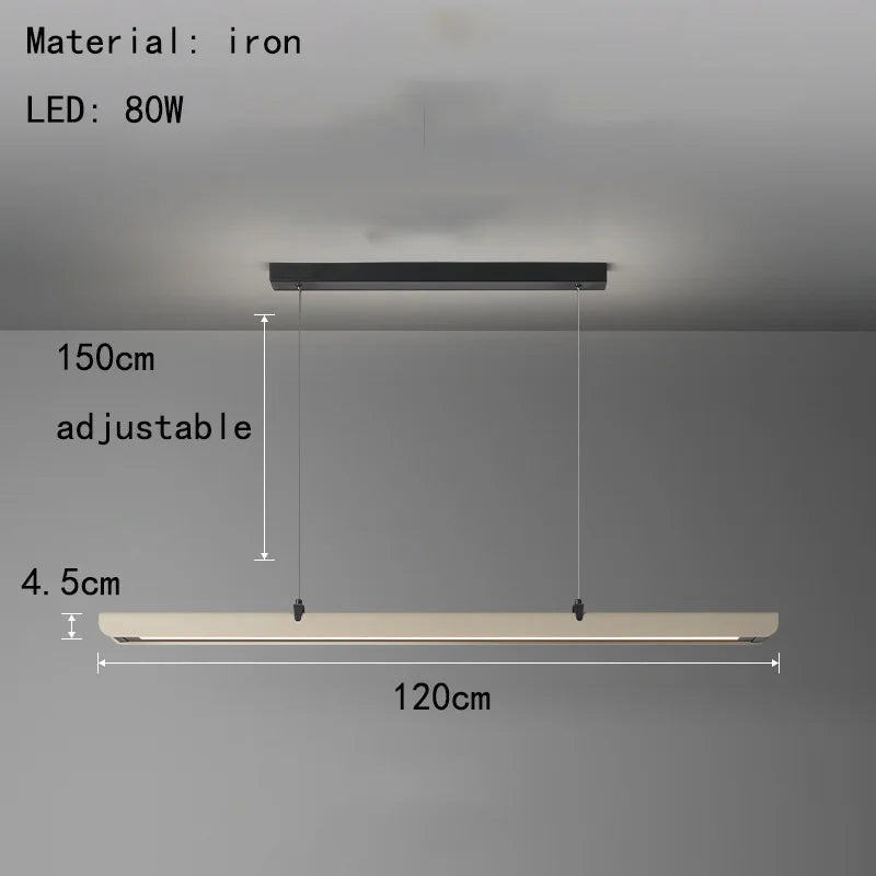 lampe led suspendue décorative avec cordon métallique gradation variable - vue 8 sur 8
