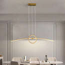 suspension moderne créative avec lumières led pour maison intelligente
