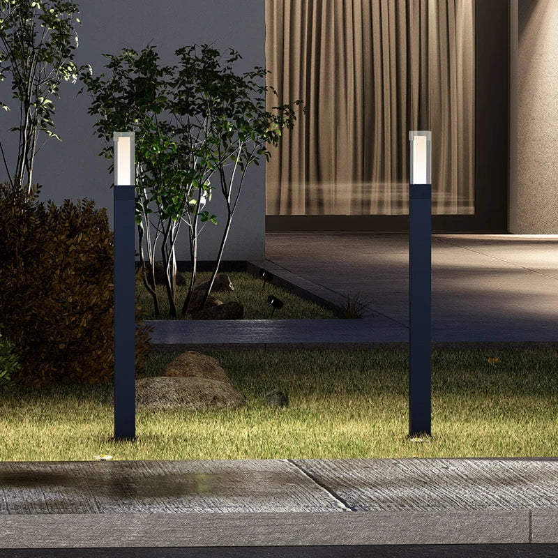 lampe led imperméable moderne pour extérieur en aluminium