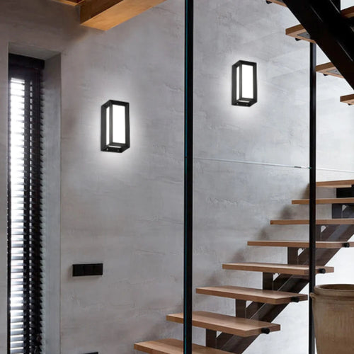 applique murale led étanche pour extérieur jardin patio - vue 6 sur 7