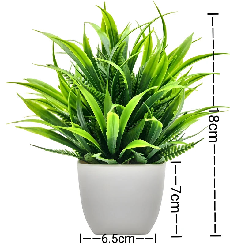 plante artificielle en pot pour décoration de bureau et jardin - vue 12 sur 45