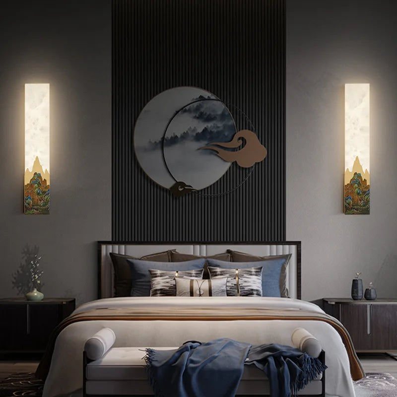 applique murale de luxe en marbre pour hôtel restaurant